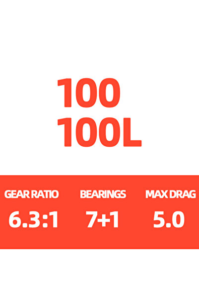Choice4 بكرة صيد دايوا تاتولا TW100 الجديدة، موديل 2024، لليد اليسرى، مزودة ب...