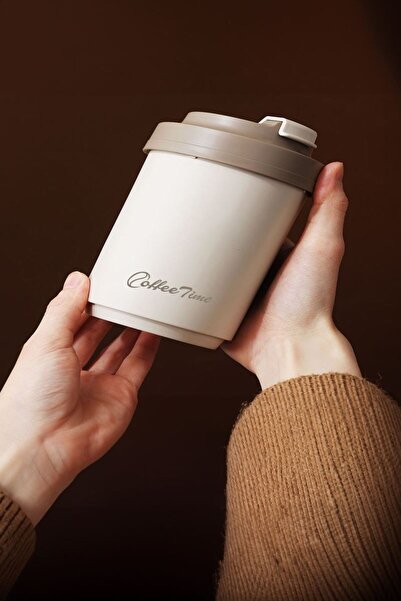 Weather Forecast 304 L Steel Beige 380 ml Coffee Hand Mug (Keep Hot-Cold) Cin566