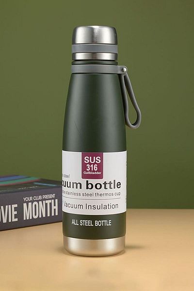 Weather Forecast 304 L Steel Dark Green 850 ml Hot Cold Vacuum Bottle Flask Water Bottle Cin480Ys