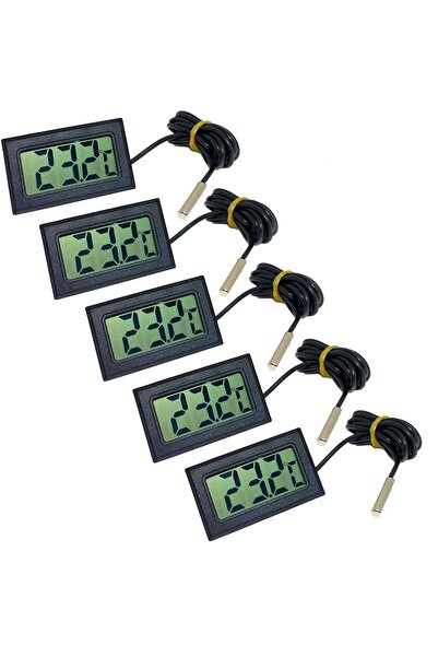 Weather Forecast 5 Adet İç veya Dış Mekan Mini Dijital Sıcaklık Ölçer thr143-5