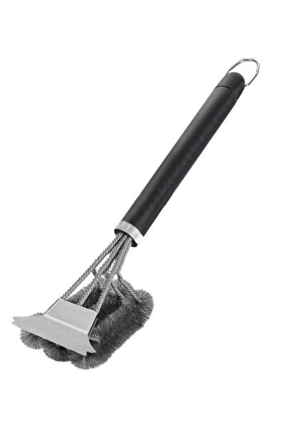 Chavin Kazıyıcılı Çelik Mangal Izgara Barbekü Temizleme Fırçası cin352
