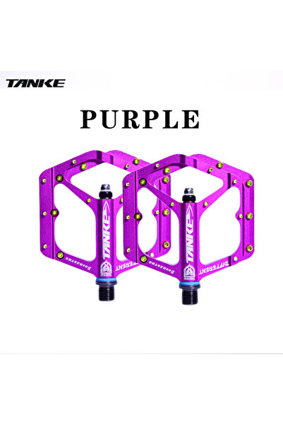 Choice دواسات TANKE TP-50 الأرجوانية من سبائك الألومنيوم للدراجات الجبلية دوا...