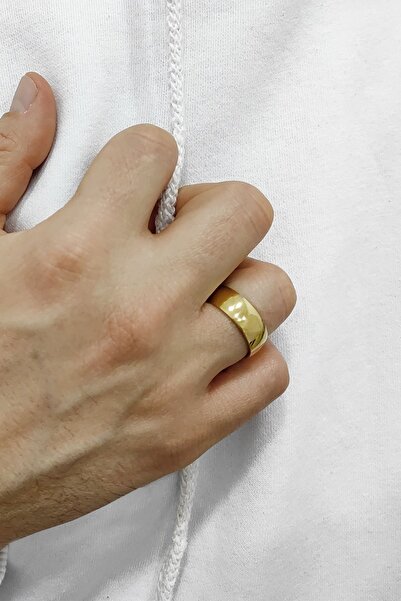 Chavin Yellow Ipc Plated Women Men Steel Ring Dc46