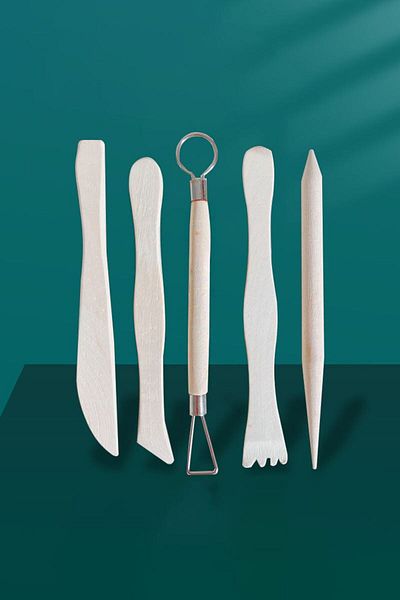 Weather Forecast 5 Piece Parent Ceramic Sculpture Wooden Modeling Set - Cin659