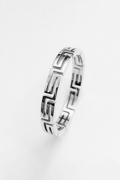 Chavin Silver Steel Ring for Women - ev34by