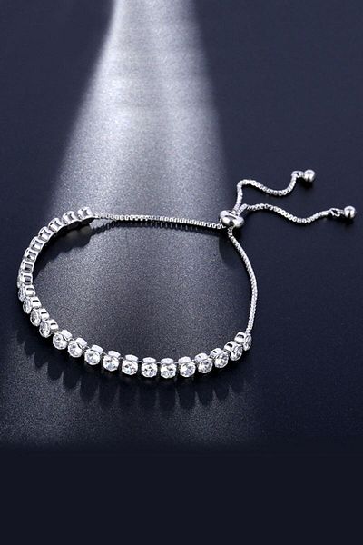 Chavin Zircon Stone Elevator Waterway Bracelet - 4 Mm. Ec46