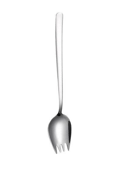 Chavin فولاذ فضي 304 - شوكة ملعقة وأدوات مائدة وشوكة فواكه cin751by