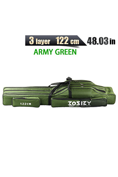 Choice3 حقيبة تخزين أدوات الصيد المحمولة القابلة للطي ذات الطبقات الثلاث بطول...