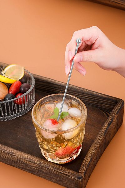 Chavin 6 Pieces 19 cm Cocktail Bartender Spoons - 304 Steel Coffee Latte Mixing