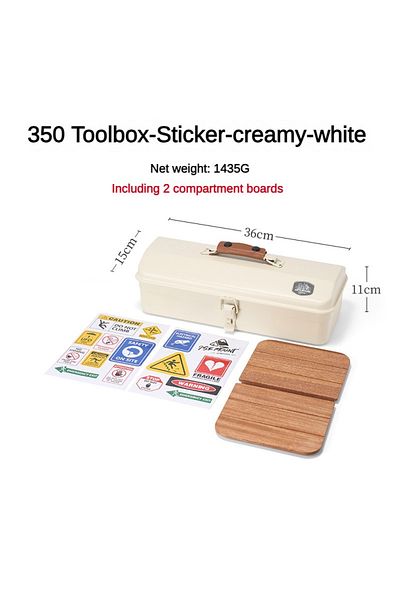 Choice white toolbox-plank Outdoor Metal Tool Box Debris Storage Box Portable Hand-held Storage Box Fall-pr