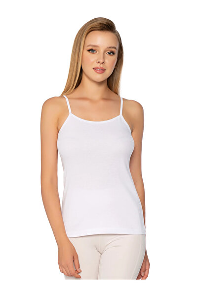 MODA YILDIZ Γυναικεία αθλητική σταθερότητα Elite White Athlete με λουράκια - MY0001