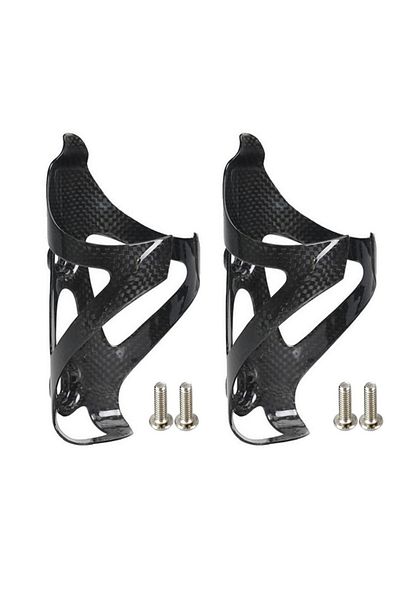 TOSEEK 2 pcs Glossy TOSEEK 3K Full Carbon Fiber Bicycle Water Bottle Cage Ultralight MTB Bike Road Bicycle