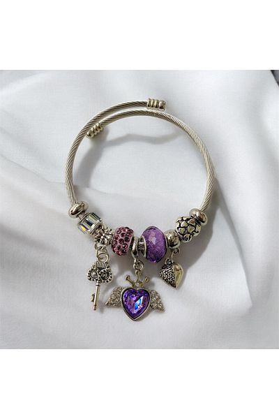 xesha Dangle Figured Charm - Steel Bracelet - Parts