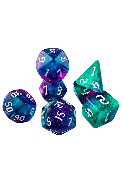 choice2 مجموعة نرد لعبة Dungeons & Dragons من 7 قطع