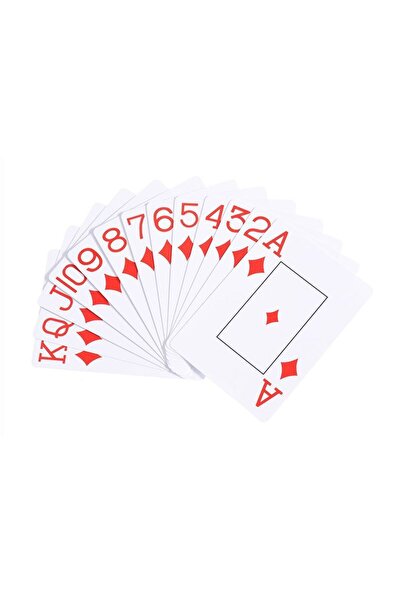 Weather Forecast Red PVC Plastic Waterproof Jumbo Blackjack Playing Cards cin642kr