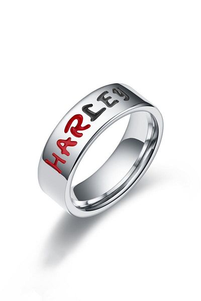 Chavin Harley Quinn Silver Steel Women's Ring - ev36