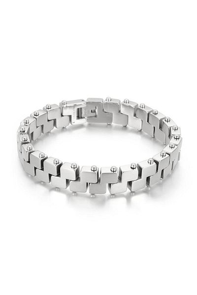 Chavin Shiny Gray Steel Men's Bracelet - Et78By