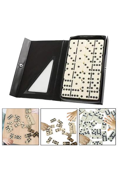 Choice Double Six Domino Set Classic Board Game Toy Family 28 Dominoes in Portable Case for Leisure Gift...