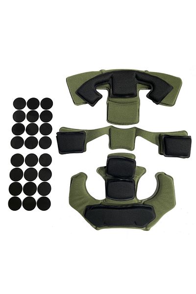 Choice Green Liners Tactical Airsoft Paintball Helmet Suspension System Protective Pads Gen1 Memory Foam Pa