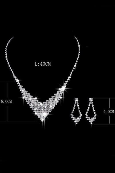 Chavin Wedding Engagement Henna - Stone Necklace and Compression Set