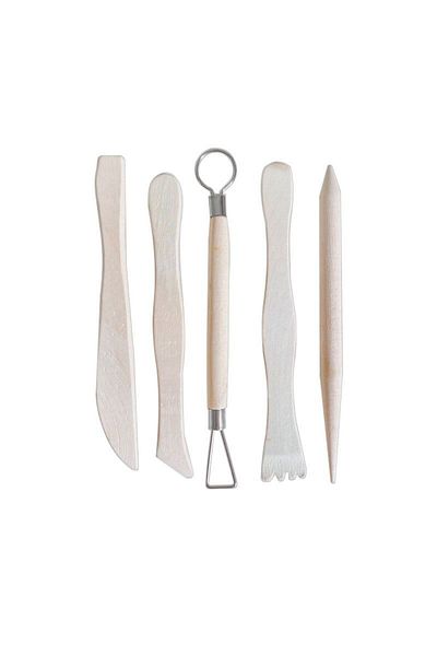 Weather Forecast 5 Piece Parent Ceramic Sculpture Wooden Modeling Set - Cin659