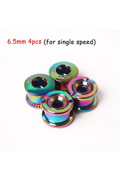 Choice 4PC 6.5 colorful 4/5PC Bicycle Chainring Bolt 6.5/8.5mm Bike Chainwheel Crew Mountain Bike Crank Scr