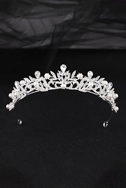 Chavin Stoned Pearl Queen Wedding Dress Crown Henna Wedding Crown Crown Es45