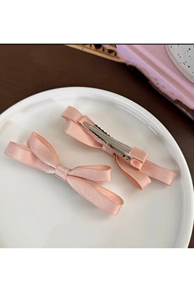 alhifa Σετ αγκράφες με λεπτό φιόγκο Satin New Fashion