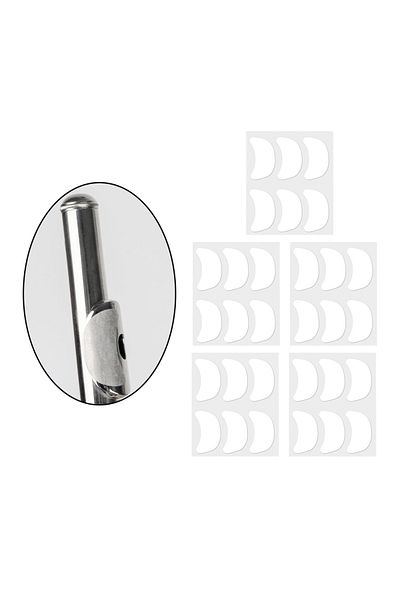 Choice 5x Flute Lip Pads Flute Lip Plate Covers Flute Mouthpiece Protection Flute Tooth Pad Patches Pads...