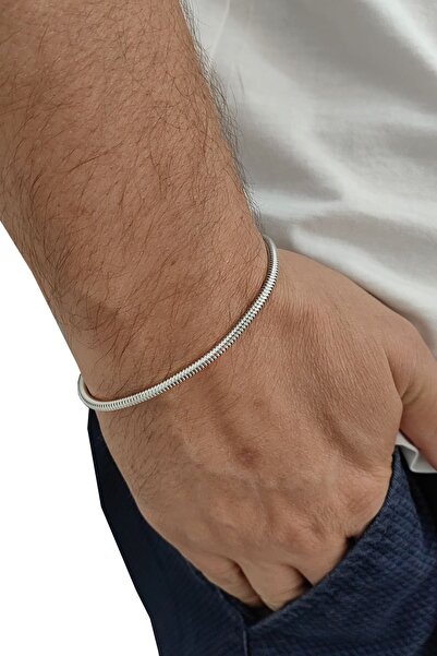 Chavin 3 Mm. Gray Steel Men's Bracelet Ev13By