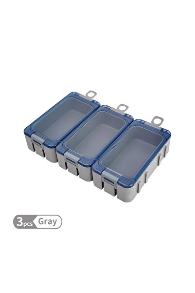 Choice Light Grey New 3Pcs Fishing Box Mini Plastic Accessories Storage Box H...