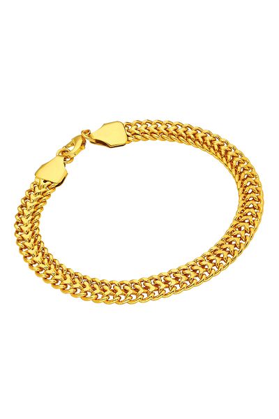 Chavin 21 cmShiny Knitted Men's Bracelet Ec72
