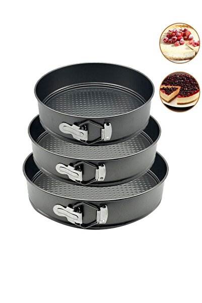 Chavin 24-26-28 cm Round Clamped Carbon Steel Cake Set - Cin802Sy