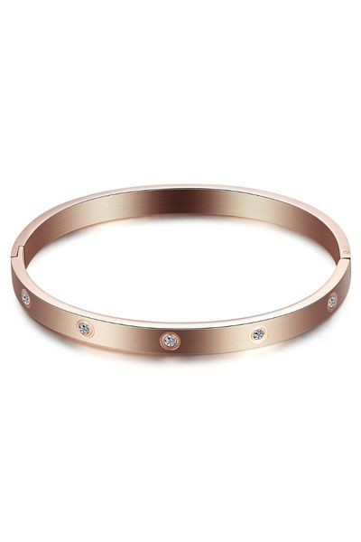 Chavin Stone Clamp Design Steel Bracelet - Eb92