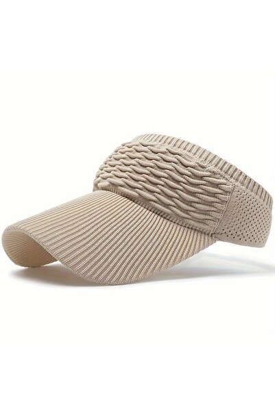 Choice Beige Color 1pc Women Anti-UV Sun Hats Breathable Adjustable Empty Top...