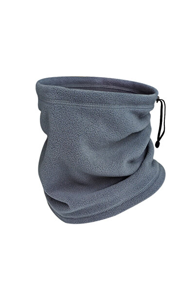 Choice 28x30cm Light Grey Thermal Bandana Face Cover Winter Fleece Neck Warmer Gaiter Bandana Face Mask Ear