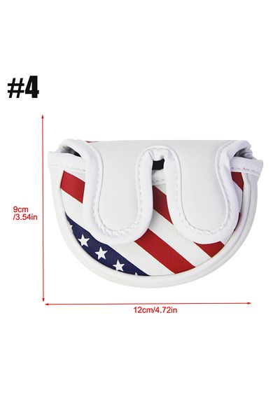 Choice style4 Golf Putter Head Cover Magnetic Mallet Blade Headcover USA Star Stripes Eagle Flag Design, Ma