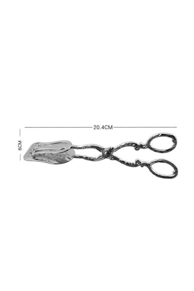 Chavin Çinko Alaşım 20 cm. Retro Salata Biftek Barbekü Ekmek Pasta Maşası cin630