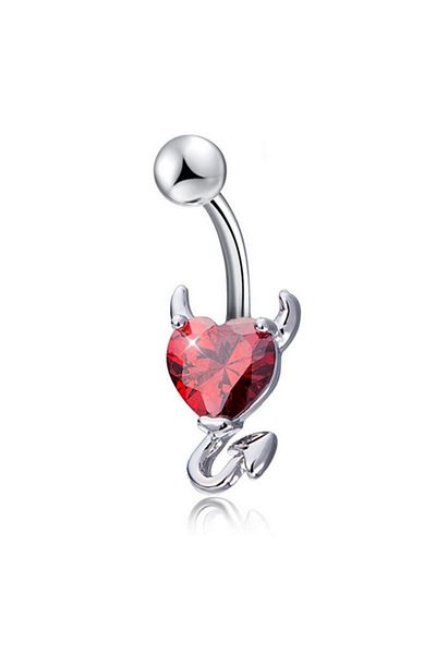 Chavin ثقب البطن الشيطان الأحمر مع حجر القلب - DT70KR