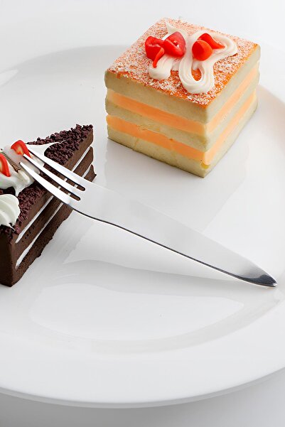 Chavin Steel 6 Pieces 11.5 cm Three Tooth Fruit Dessert and Cake Fork Cin745By-6