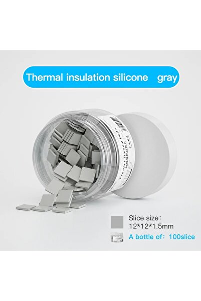 Choice1 GRAY MaAnt 100 قطعة من ألواح السيليكون العازلة للحرارة المقاومة لدرجات الحرارة العالية للوحة الأم ووحدة المعالجة المركزية IC G