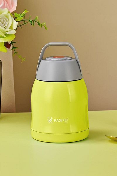 Weather Forecast Green Steel 600 ml Vacuum Baby Food Thermos - Food Storage Expedition Cin722Ys