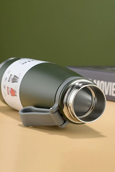 Weather Forecast 304 L Steel Dark Green 850 ml Hot Cold Vacuum Bottle Flask Water Bottle Cin480Ys