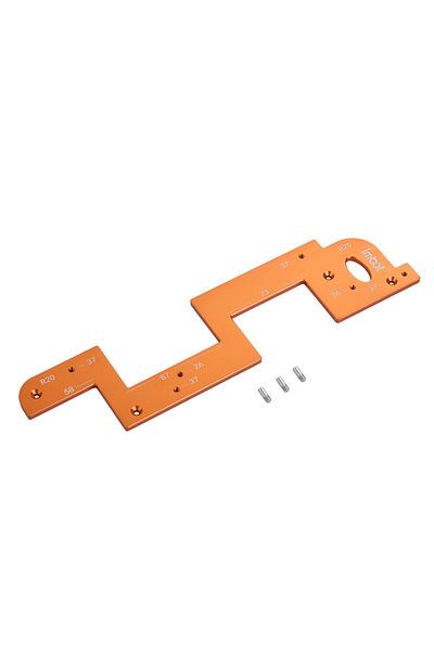toohr 1pcs A Invisible Embedded Handle Slotting Template, For Wardrobe, Kitchen Handle, Cabinet Door No Ha