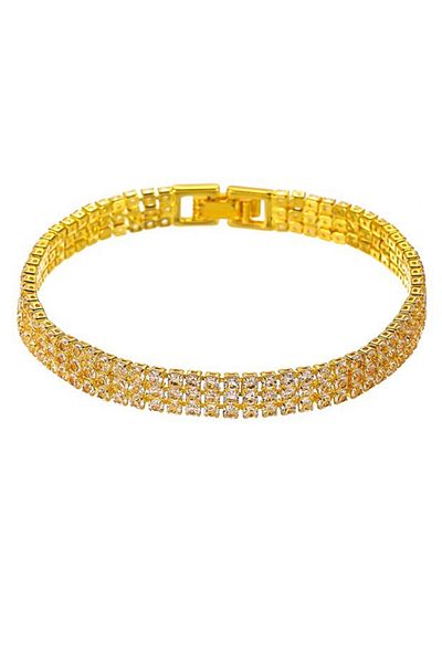 Chavin Gold Yellow 6 Mm. Stoned Bracelet Ep07Sr