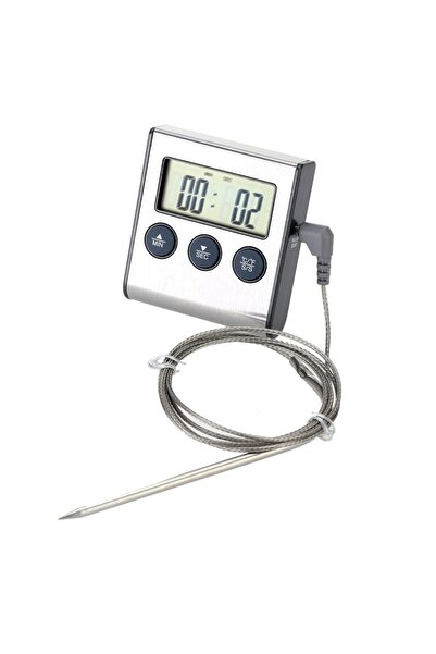 Weather Forecast Elektronik Alarmlı Fırın ve Yemek Termometre Zamanlayıcı thr149