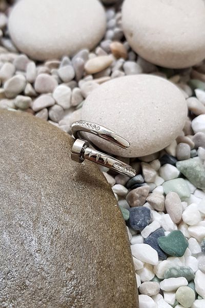 Chavin Eh80By Model Stone Nail Design Steel Ring