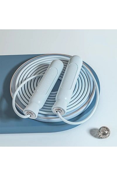Choice Blue Jump Rope,Adjustable Length Steel Ropes with Ball Bearings, Suitable for Men and Women,Exercise