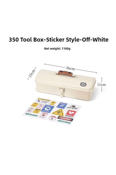 Choice white toolbox Outdoor Metal Tool Box Debris Storage Box Portable Hand-held Storage Box Fall-proof Mo