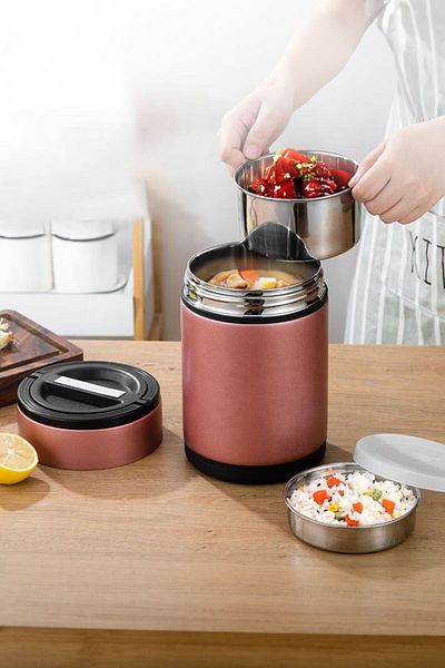 Weather Forecast 1800 ml Vacuum Pink 304 Steel Food Food and Storage Thermos - Cin725pm